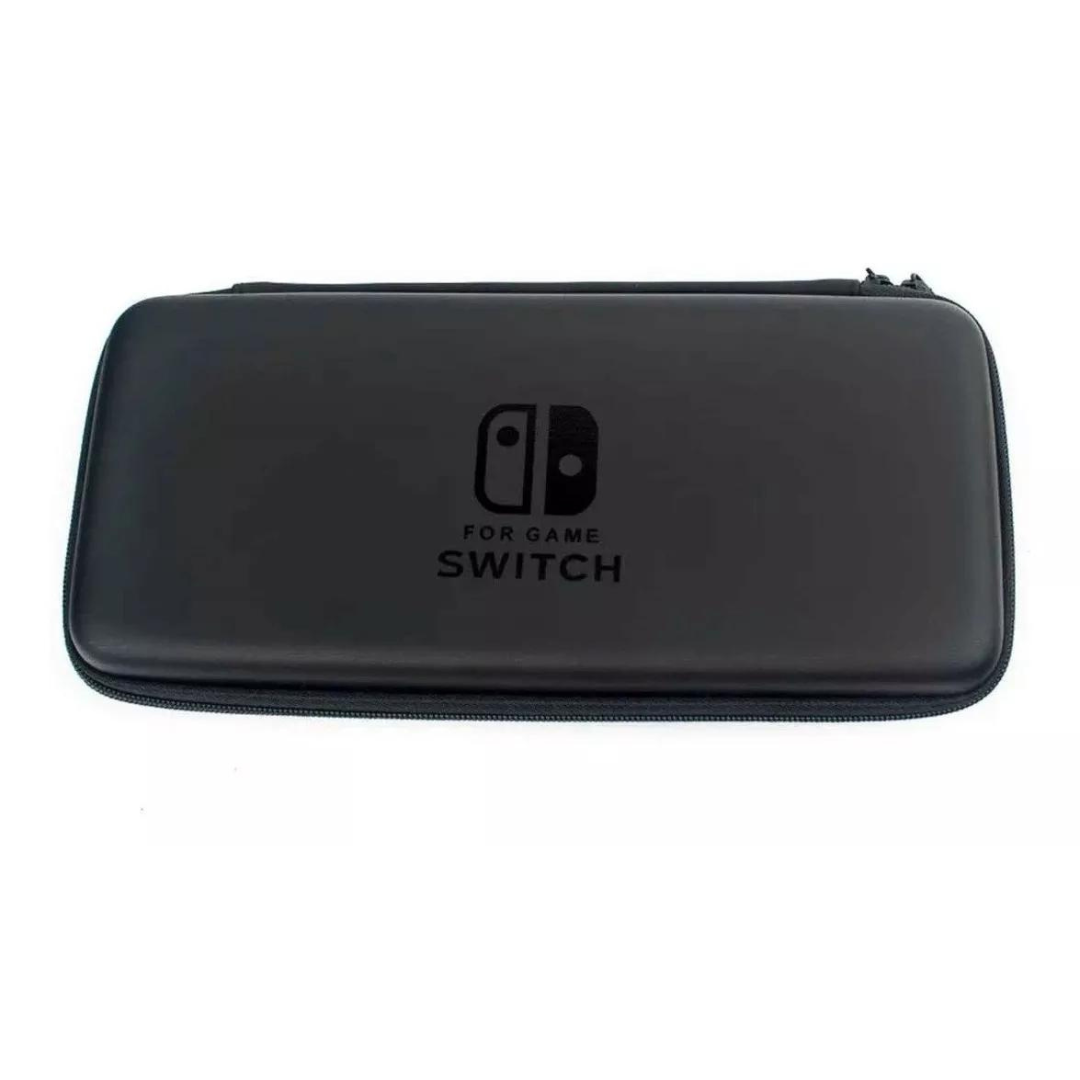 Estuche Resistente Con Tapas Duras Nintendo Switch Negro