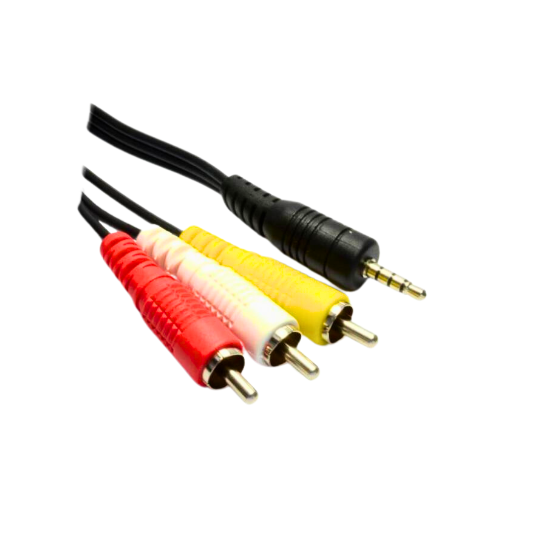 Cable Audio Video 3.5mm a Rca 3x1