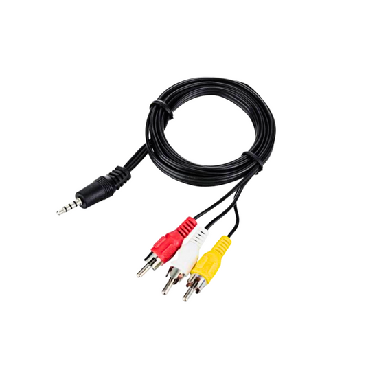 Cable Audio Video 3.5mm a Rca 3x1