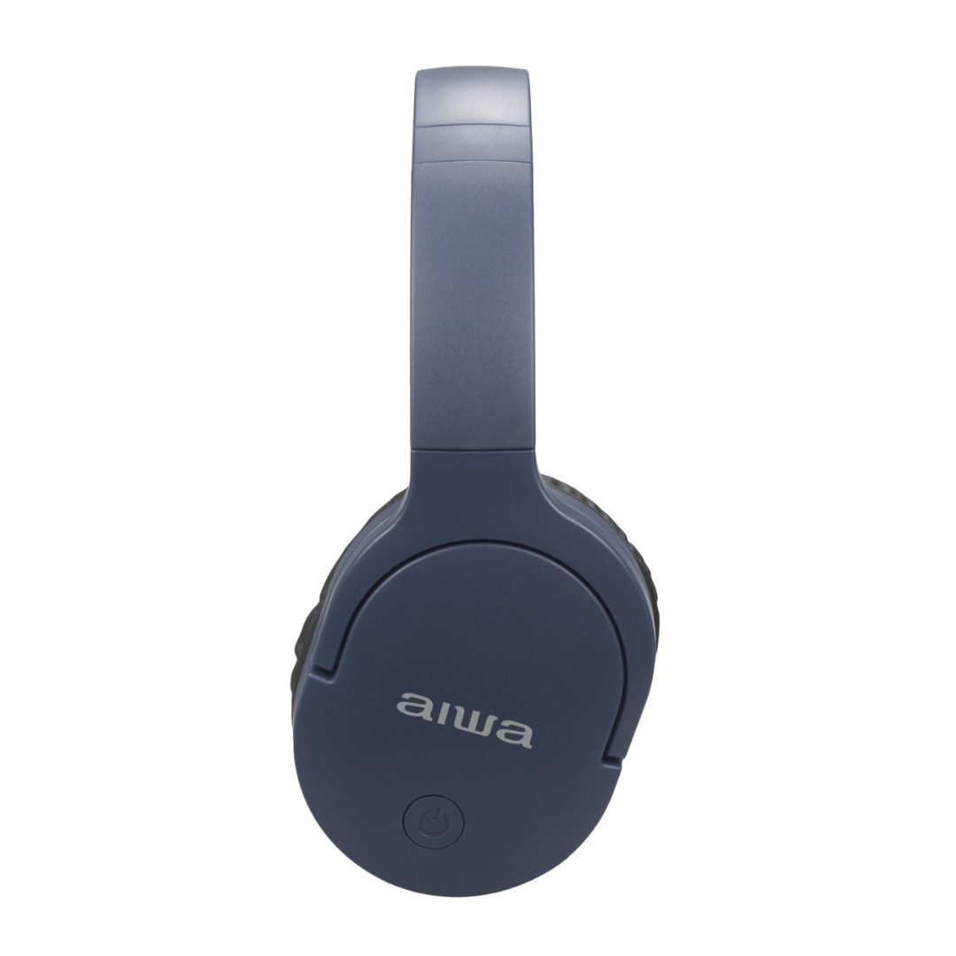 Audífonos Aiwa On-ear Bluetooth Micrófono Color Azul