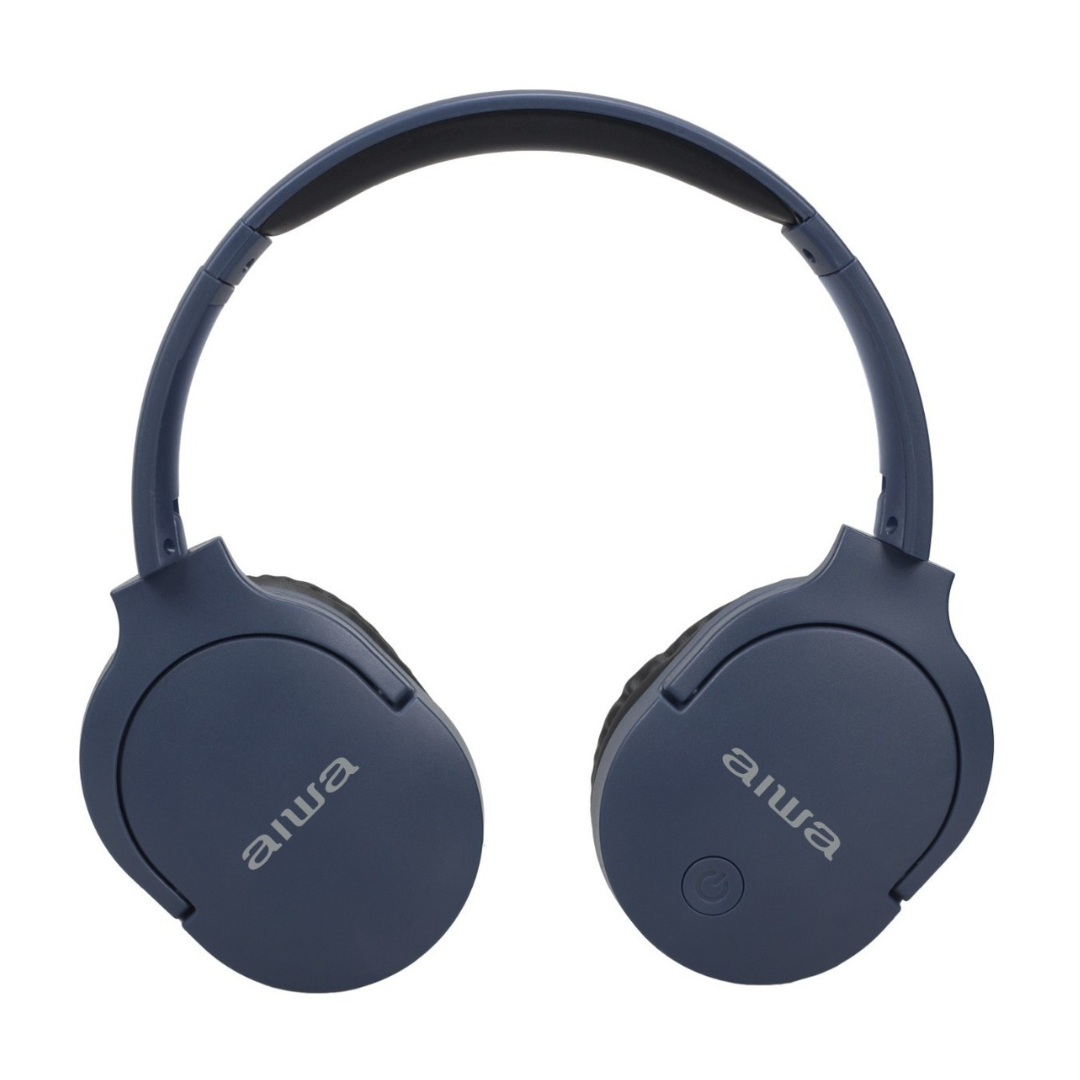 Audífonos Aiwa On-ear Bluetooth Micrófono Color Azul