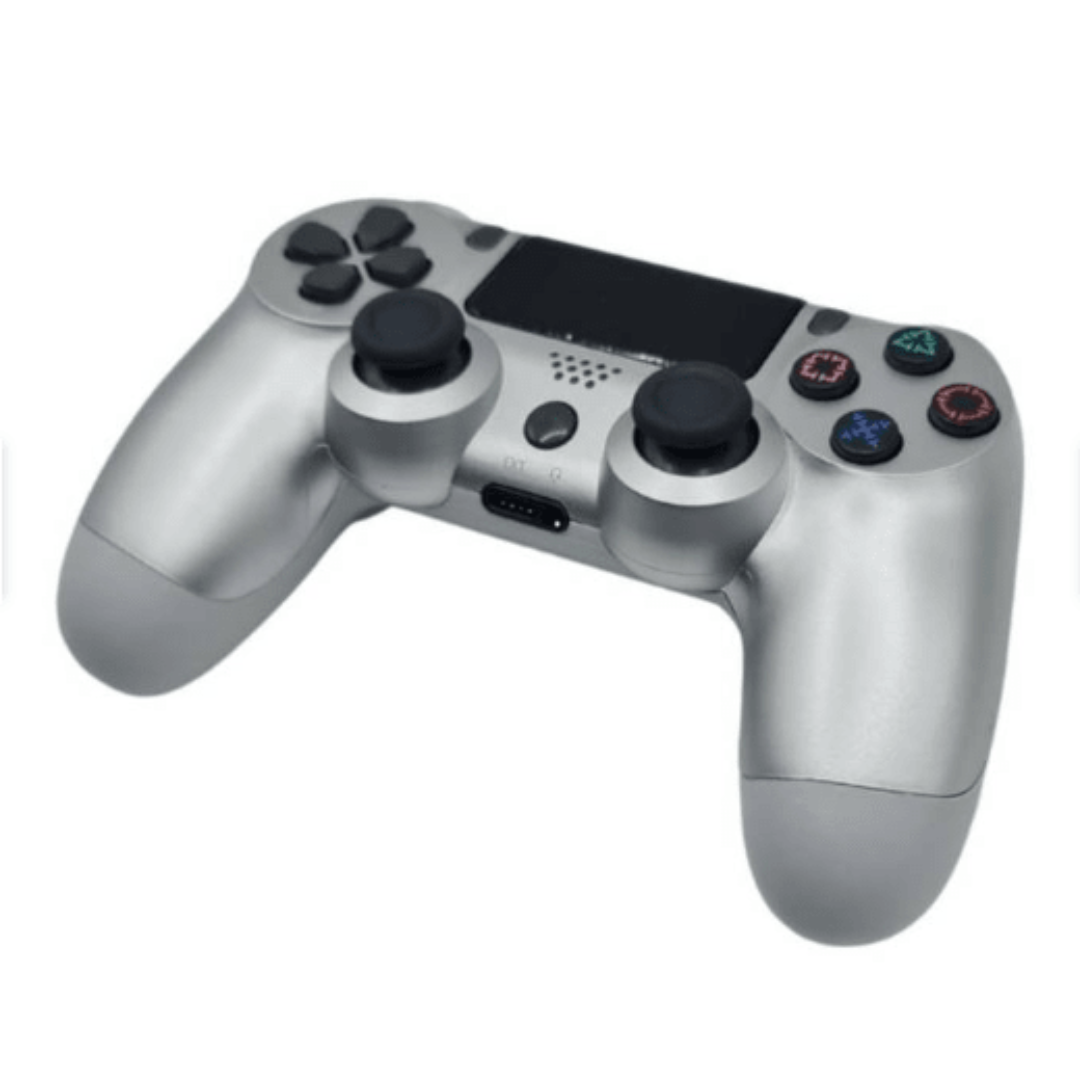 Control Ps4 Panther Plateado + Cable De Carga