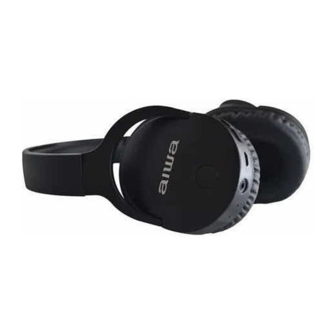 Audífonos Aiwa On-ear Bluetooth Micrófono Color Negro