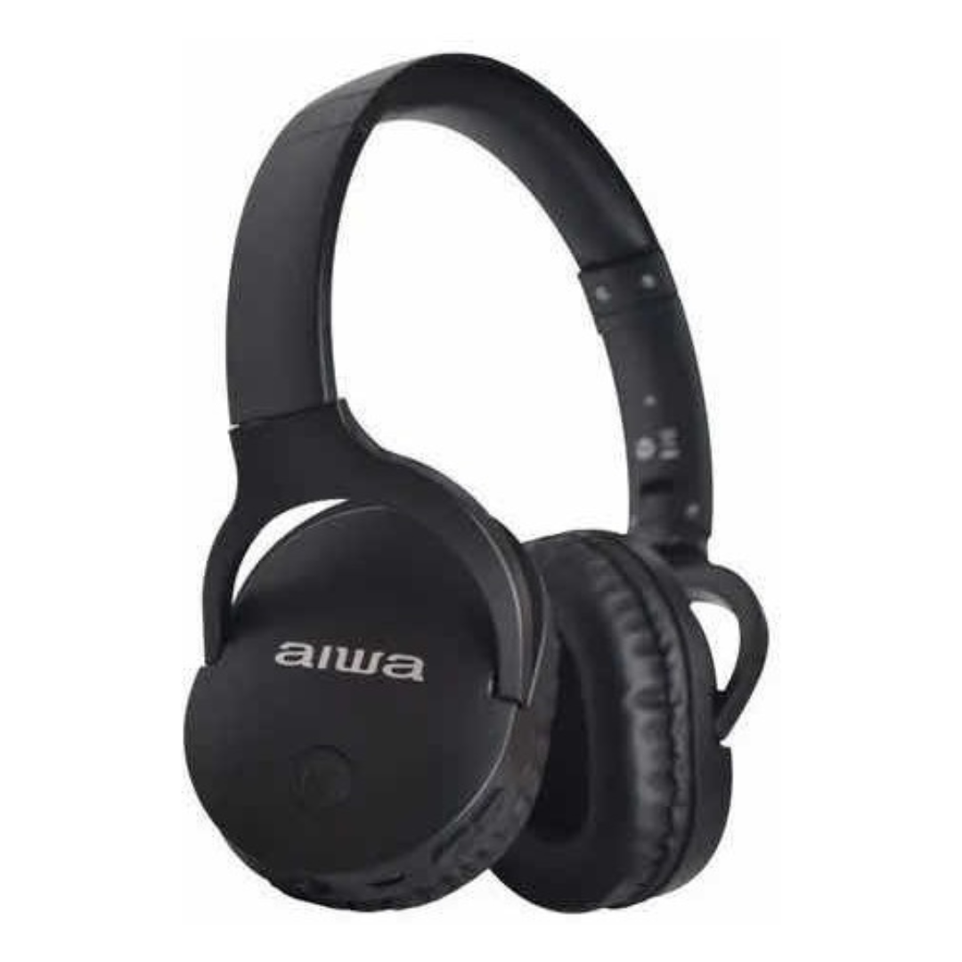 Audífonos Aiwa On-ear Bluetooth Micrófono Color Negro