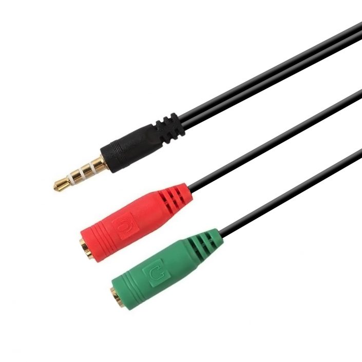 Adaptador Micrófono Audífono 3.5mm