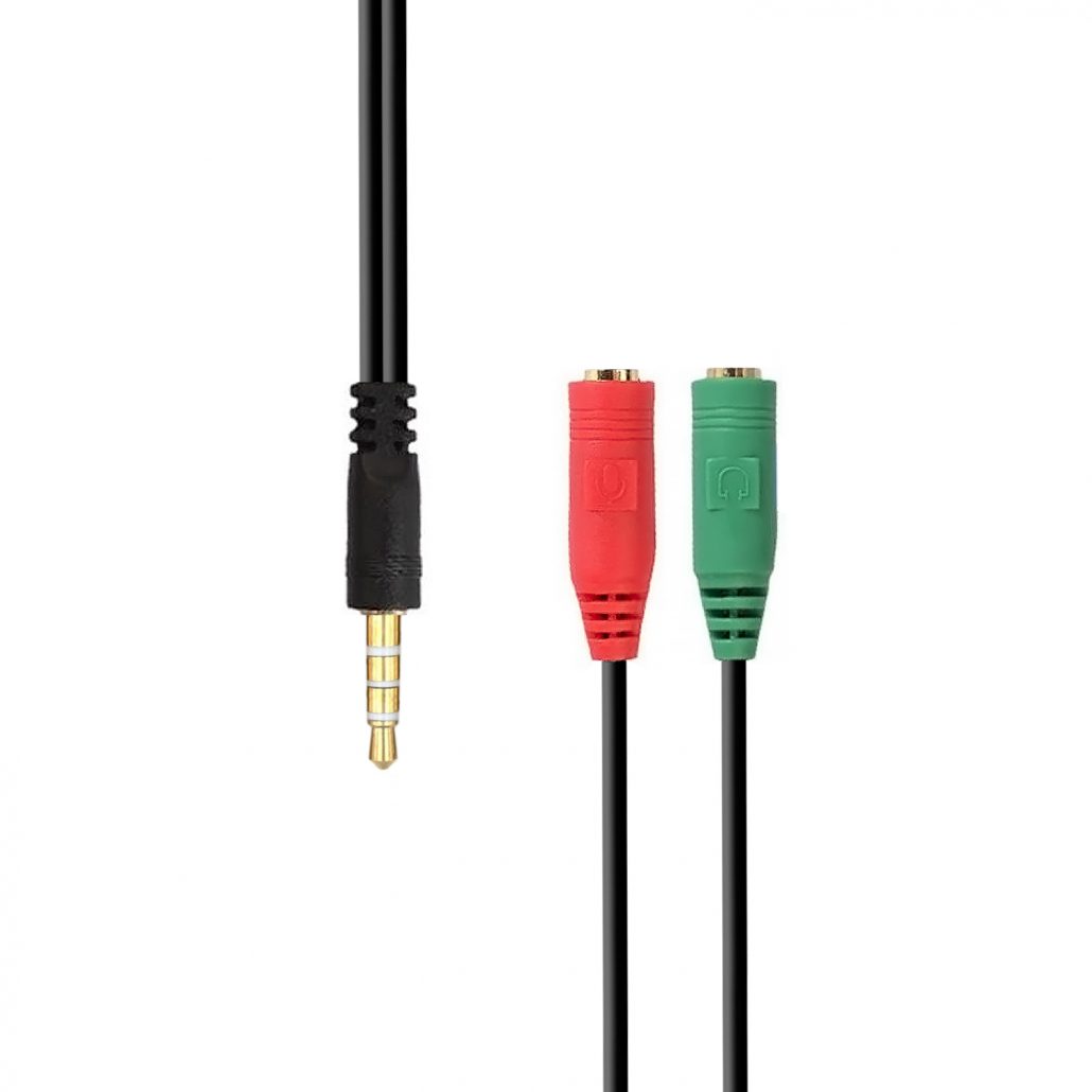 Adaptador Micrófono Audífono 3.5mm