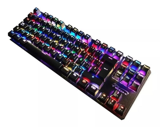 Teclado Gamer Ghost Knight 3 Tournament Edition Outemu Blue Español Con Luz Rgb