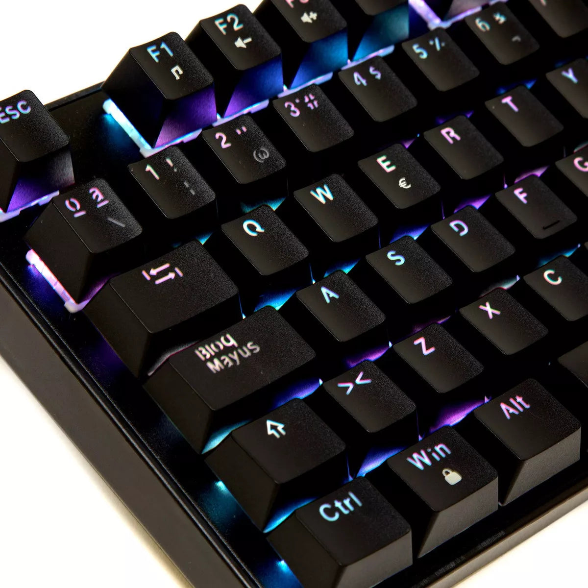 Teclado Gamer Ghost Knight 3 Tournament Edition Outemu Blue Español Con Luz Rgb