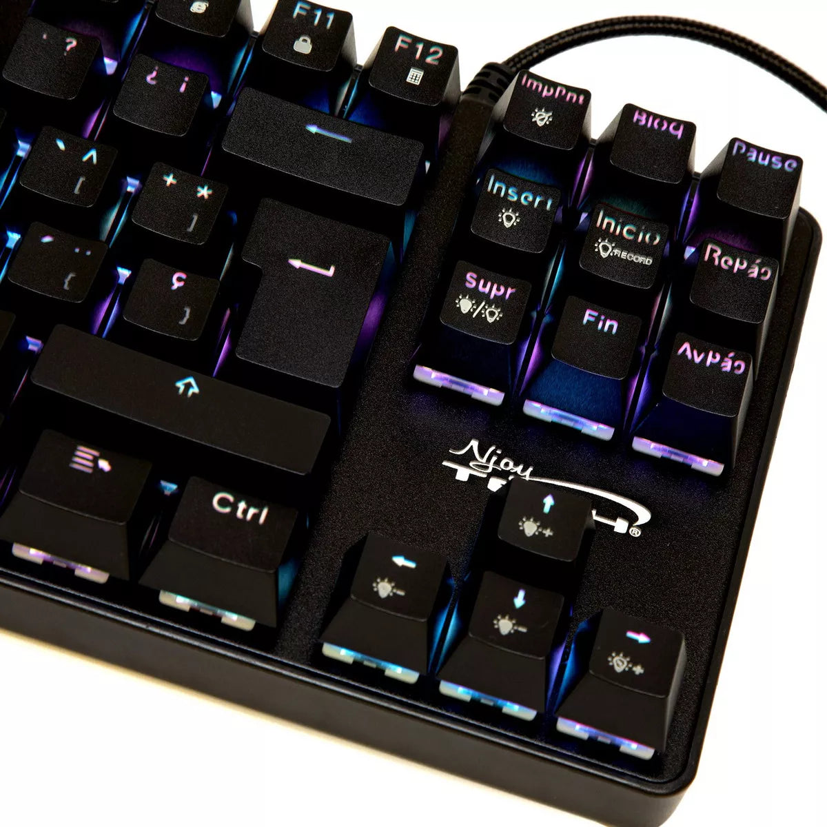 Teclado Gamer Ghost Knight 3 Tournament Edition Outemu Blue Español Con Luz Rgb