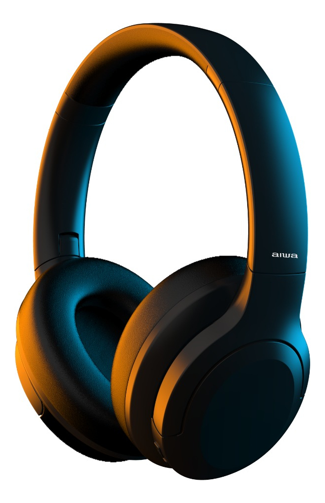 Audífonos Over Ear Aiwa Con Cancelación De Ruido Color Negro