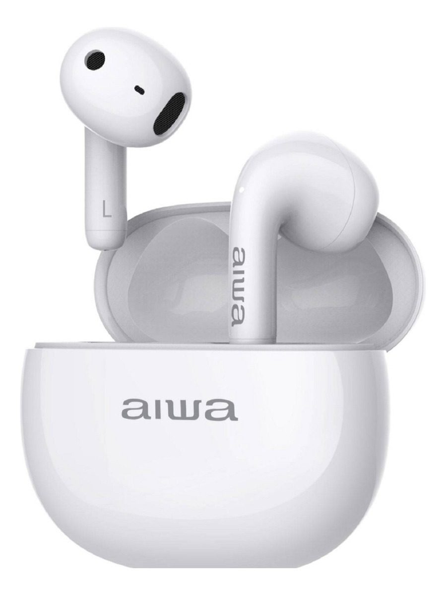 Audífonos Aiwa inalámbrico Tactil In-ear Bluetooth 5.3 Blanco