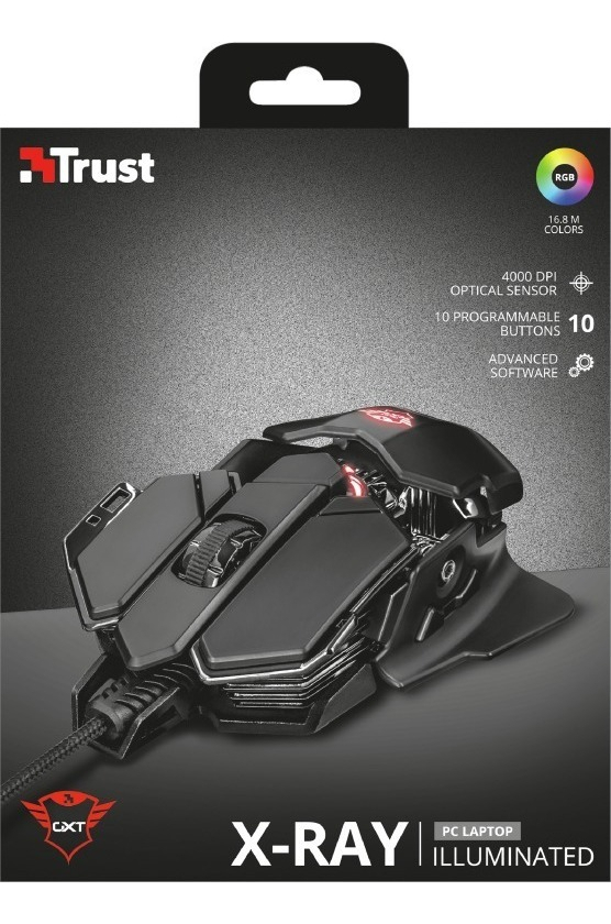 Mouse Gamer Trust Gxt 138 X-Ray Full RGB 10 Botones