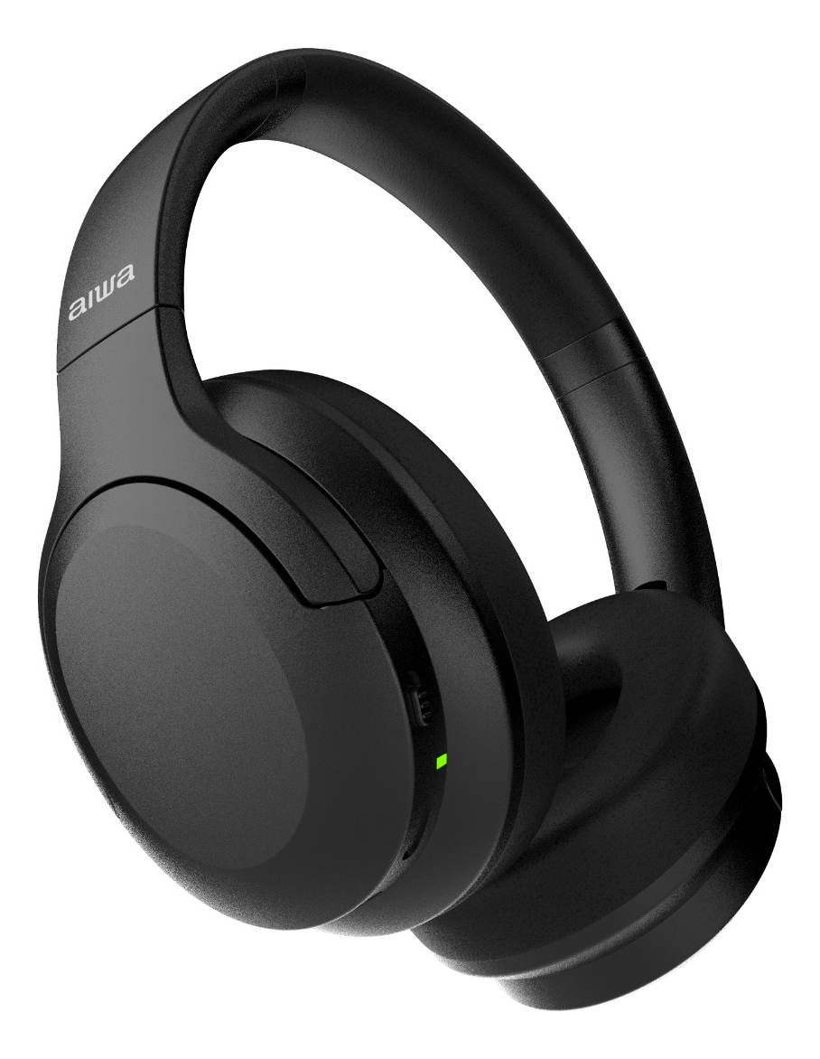 Audífonos Over Ear Aiwa Con Cancelación De Ruido Color Negro