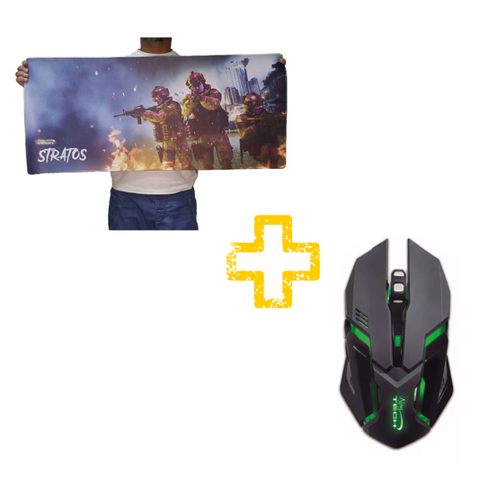 Promo Gamer 1 Mouse Gamer + Mousepad Gamer XL