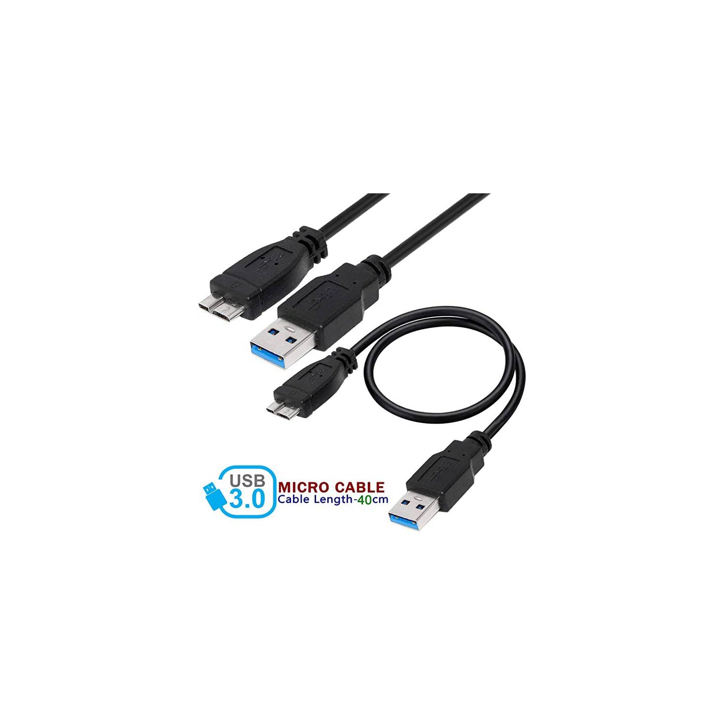 Cable USB 3,0 macho A Micro B -Para Disco Duro Externo Hdd - Universal