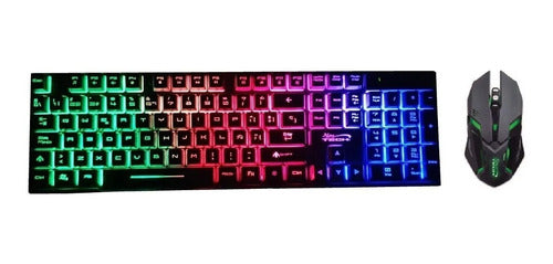 Kit Gamer Teclado Y Mouse Ghost Knight 2 Compatible Con Ps4