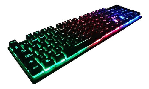 Kit Gamer Teclado Y Mouse Ghost Knight 2 Compatible Con Ps4