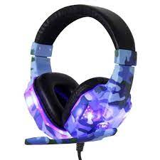 Headset Gamer Camuflado Azul Soyto Sy830