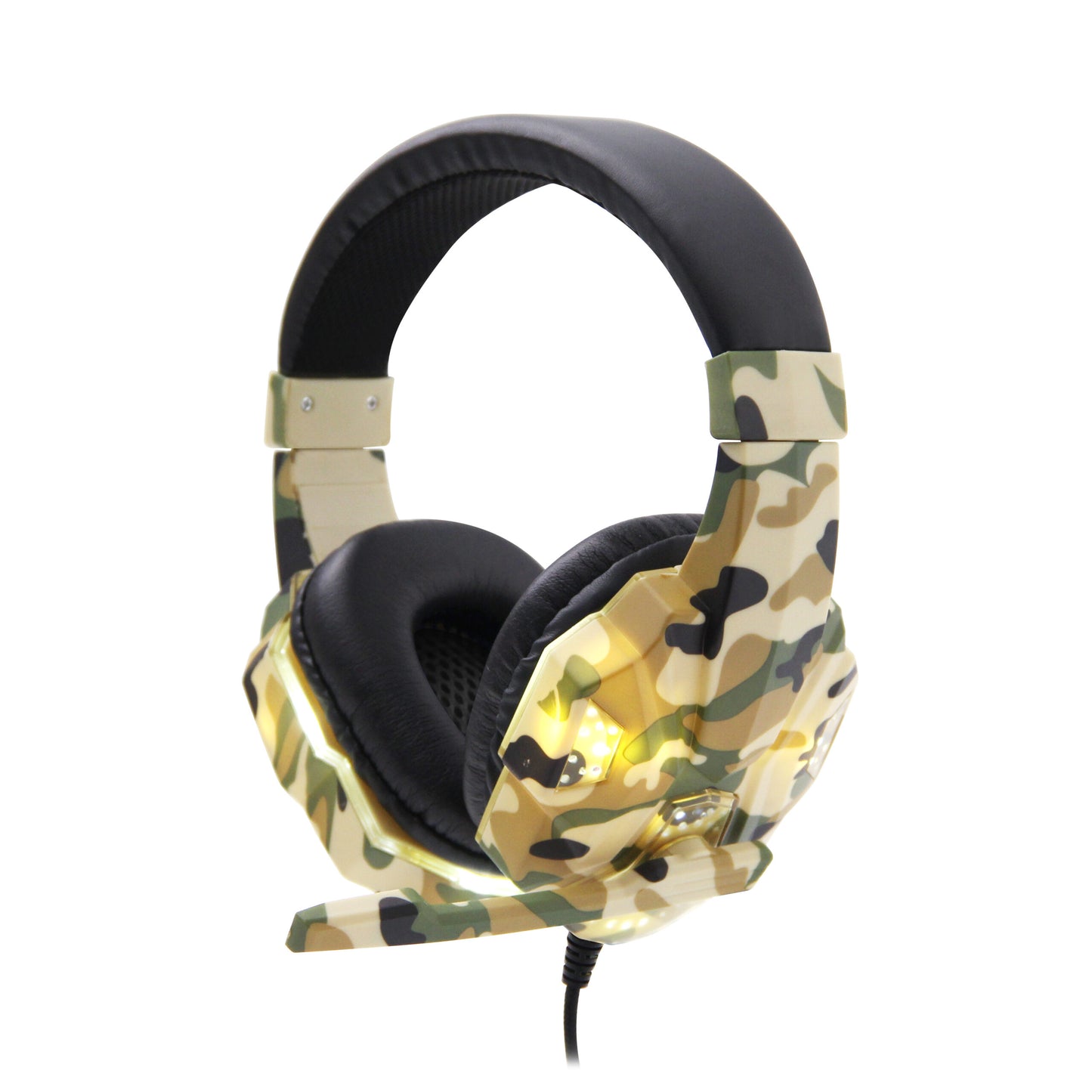 Headset Gamer Camuflado Amarillo Soyto Sy830